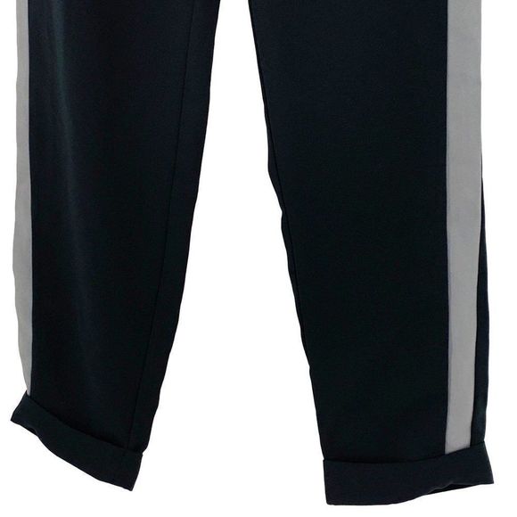 Womens Buffalo David Bitton Pants Ankle Side Stripe Size 2 Black 2250 NWT - Picture 6 of 12